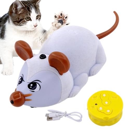 Interaktive Katzenspielzeug Maus, Fernbedienung Simulation Maus für Katzentraining, Indoor Outdoor Katzenspielzeug zur Verbesserung der Reaktion und Beweglichkeit für Schlafzimmer, Wohnzimmer Interaktive Katzenspielzeug Maus, Fernbedienung Simulation Maus für Katzentraining, Indoor Outdoor Katzenspielzeug zur Verbesserung der Reaktion und Beweglichkeit für Schlafzimmer, Wohnzimmer von Bitong