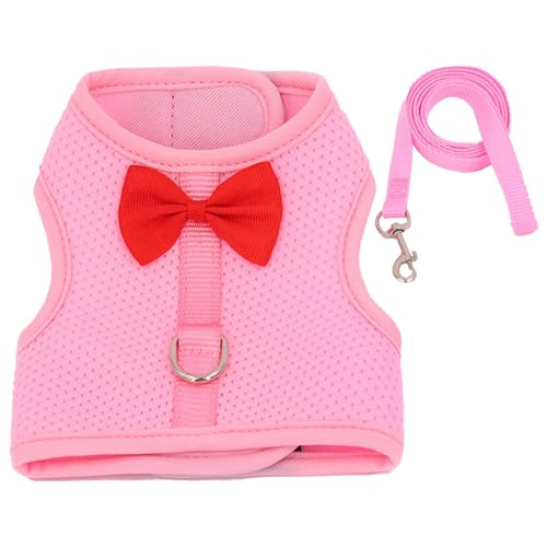 Kaninchengeschirr-Set, Hasengeschirr und Leinen - Atmungsaktives Kleintiergeschirr Kaninchen-Outfit,Hasengeschirr-Set, weiches Westengeschirr und Leinen für Spaziergänge mit Holland Lop Bunnies Kaninchengeschirr-Set, Hasengeschirr und Leinen - Atmungsaktives Kleintiergeschirr Kaninchen-Outfit,Hasengeschirr-Set, weiches Westengeschirr und Leinen für Spaziergänge mit Holland Lop Bunnies von Bitong