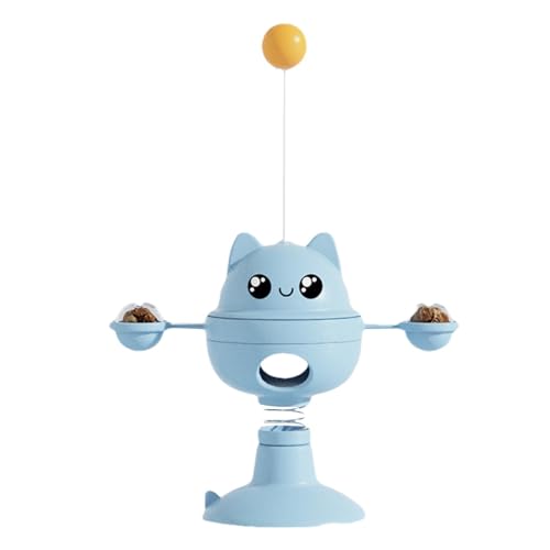 Katzen-Leckerli-Spender, Spielzeug zum Zahnen, rotierendes Katzenjagdspielzeug, Katzenkarussell, Kätzchen-Spielzeug, interaktives Katzenspielzeug mit Saugnapf für Indoor-Katzen-Übung Katzen-Leckerli-Spender, Spielzeug zum Zahnen, rotierendes Katzenjagdspielzeug, Katzenkarussell, Kätzchen-Spielzeug, interaktives Katzenspielzeug mit Saugnapf für Indoor-Katzen-Übung von Bitong