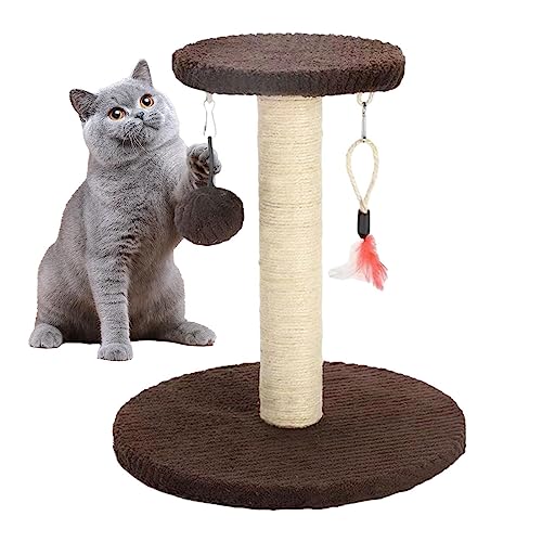 Katzenkratzturm | Interaktive Kratzbaumbehänge für Katzen, Sisalspielzeug - Kratzbaum zum Spielen, Katzenkratzbaum, Katzenzubehör und Möbel Bitong von Bitong