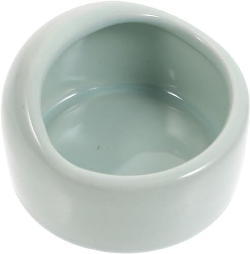 Hamsternapf, Hamster-Futternapf, kausichere Keramik-Hamsterschale, Wassernapf, für Hamster, Rennmäuse, Chinchilla (blau) von Bivwopei