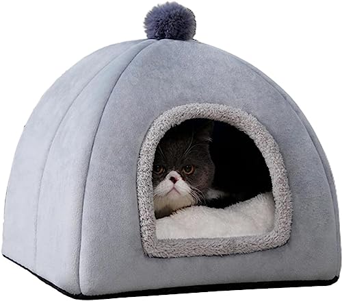 Haustierhaus, Katzenbetten, Outdoor-Katzenhaus, Unterschlupf für streunende Katzen, faltbares Katzenhaus für den Außenbereich, warme Katzenhäuser (M) von Bivwopei