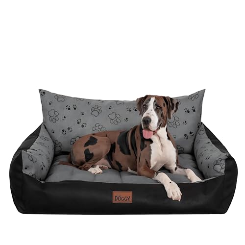 Bjird Hundebett Grosse Hunde Wasserdicht - Hundedecke Sofa, Hundebett Mittelgroße Hunde - Joker Waschbares Hundesofa mit Herausnehmbarem Kissen - Oeko-Tex Hundekissen Dog Bed 132x106 cm Graphit XXXL von Bjird