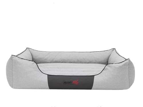 Bjird Hundebett - Hundekorb für kleine mittelgroße & große Hunde - Hundekissen - Hundesofa - Bezug abnehmbar und waschbar - Comfort - Größe: S - Aschgrau Kunstleinen Bjird Hundebett - Hundekorb für kleine mittelgroße & große Hunde - Hundekissen - Hundesofa - Bezug abnehmbar und waschbar - Comfort - Größe: S - Aschgrau Kunstleinen von Bjird