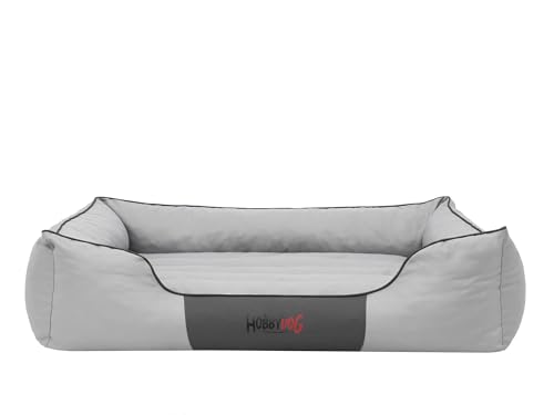 Bjird Hundebett - Hundekorb für kleine mittelgroße & große Hunde - Hundekissen - Hundesofa - Bezug abnehmbar und waschbar - Comfort - Größe: S - Aschgrau von Bjird