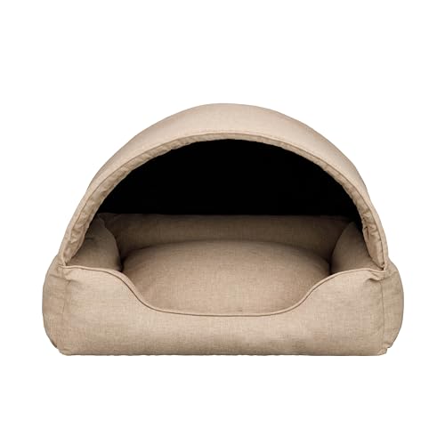 Bjird Hundebett & Hundehütte in einem - Hundehaus mit Dach für kleine und mittelgroße Hunde - Hundehöhle - Hundebox - Hundesofa - Bezug abnehmbar & waschbar - stabiles Hundekorb - 60x 47 cm Bjird Hundebett & Hundehütte in einem - Hundehaus mit Dach für kleine und mittelgroße Hunde - Hundehöhle - Hundebox - Hundesofa - Bezug abnehmbar & waschbar - stabiles Hundekorb - 60x 47 cm von Bjird