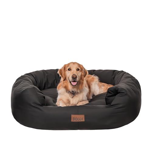 Bjird Oval Hundebett Grosse Hunde Wasserdicht - Hundedecke Sofa, Hundebett Mittelgroße Hunde - Waschbares Hundesofa - Oeko-Tex Hundekissen Dog Bed 114x94 cm Schwarz XXL Bjird Oval Hundebett Grosse Hunde Wasserdicht - Hundedecke Sofa, Hundebett Mittelgroße Hunde - Waschbares Hundesofa - Oeko-Tex Hundekissen Dog Bed 114x94 cm Schwarz XXL von Bjird