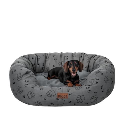 Bjird Oval Hundebett Grosse Hunde Wasserdicht - Hundedecke Sofa, Hundebett Mittelgroße Hunde - Waschbares Hundesofa - Oeko-Tex Hundekissen Dog Bed 94x75 cm Graphit 3D XL Bjird Oval Hundebett Grosse Hunde Wasserdicht - Hundedecke Sofa, Hundebett Mittelgroße Hunde - Waschbares Hundesofa - Oeko-Tex Hundekissen Dog Bed 94x75 cm Graphit 3D XL von Bjird