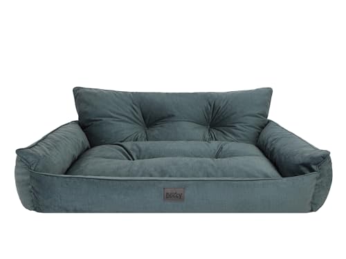 Bjird Hundebett - Hundekorb für kleine mittelgroße & große Hunde - Hundekissen - Hundesofa - EInfach zu reinigen - Joker Gesteppt - Größe: XL/XXL: 132 x 106 cm - Grün Fancy von Bjird