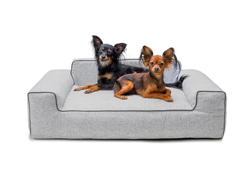 Bjird Hundebett - Hundekorb für kleine mittelgroße & große Hunde - Hundekissen - Hundesofa - Bezug abnehmbar und waschbar - Glamour New - Größe: M: 78 x 53 cm - Asche Inari Bjird Hundebett - Hundekorb für kleine mittelgroße & große Hunde - Hundekissen - Hundesofa - Bezug abnehmbar und waschbar - Glamour New - Größe: M: 78 x 53 cm - Asche Inari von Bjird