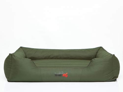 Bjird Hundebett - Hundekorb für kleine mittelgroße & große Hunde - Hundekissen - Hundesofa - Bezug abnehmbar und waschbar - Comfort - Größe: S - Grün von Bjird