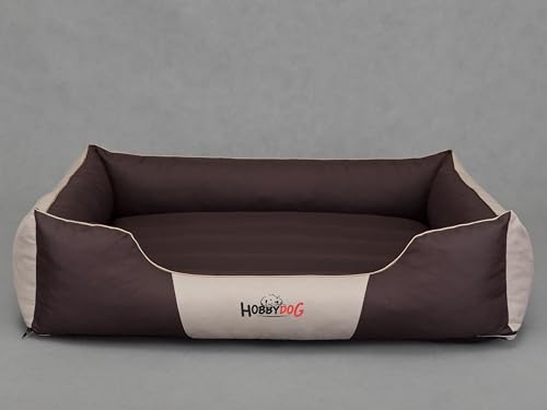 Bjird Hundebett - Hundekorb für kleine mittelgroße & große Hunde - Hundekissen - Hundesofa - Bezug abnehmbar und waschbar - Comfort - Größe: M - Braun mit Beige Bjird Hundebett - Hundekorb für kleine mittelgroße & große Hunde - Hundekissen - Hundesofa - Bezug abnehmbar und waschbar - Comfort - Größe: M - Braun mit Beige von Bjird