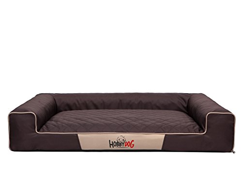 Bjird Hundebett - Hundekorb für kleine mittelgroße & große Hunde - Hundekissen - Hundesofa - Bezug abnehmbar und waschbar - Victoria - Größe: M - Dunkelbraun Bjird Hundebett - Hundekorb für kleine mittelgroße & große Hunde - Hundekissen - Hundesofa - Bezug abnehmbar und waschbar - Victoria - Größe: M - Dunkelbraun von Bjird