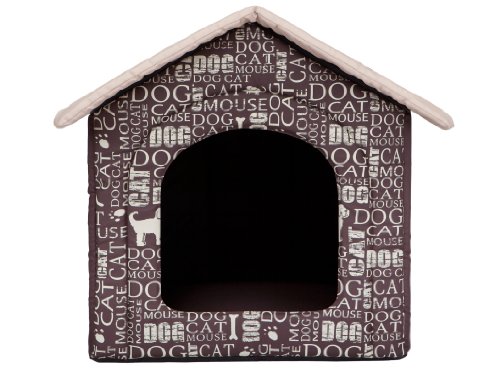 Hundehütte Hundehaus Hundehöhle für kleine mittelgroße und große Hunde - Katzenhaus, Katzenhöhle - Hundeliegen mit herausnehmbarer Dach - Standard - Größe: - Braun mit Text Hundehütte Hundehaus Hundehöhle für kleine mittelgroße und große Hunde - Katzenhaus, Katzenhöhle - Hundeliegen mit herausnehmbarer Dach - Standard - Größe: - Braun mit Text von Bjird