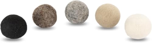 Bkemkri Filzbälle für Katzen, Katzenspielzeug, Katzenbälle aus Filz, Katzenspielzeug aus 100% Wolle, Natürliches Katzenspielzeug, Katzenspielbälle aus Nepal, 5 Stück, bunt Bkemkri Filzbälle für Katzen, Katzenspielzeug, Katzenbälle aus Filz, Katzenspielzeug aus 100% Wolle, Natürliches Katzenspielzeug, Katzenspielbälle aus Nepal, 5 Stück, bunt von Bkemkri