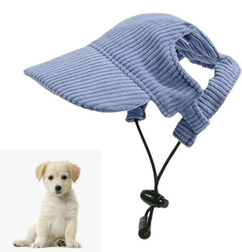 Hunde Baseballmütze, Hunde-Sonnenschutzkappe mit Ohrlöchern, Haustier Sommer Verstellbar Hut für Welpen Hunde Mütze, für Spaziergänge im Freien, um Einen Sonnenbrand Ihres Haustiers zu (Blau, M) Hunde Baseballmütze, Hunde-Sonnenschutzkappe mit Ohrlöchern, Haustier Sommer Verstellbar Hut für Welpen Hunde Mütze, für Spaziergänge im Freien, um Einen Sonnenbrand Ihres Haustiers zu (Blau, M) von Bkemkri