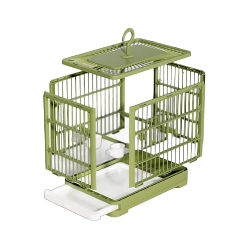 Bkljkf Breiter Vogelkäfig, Käfig für Vögel | Seilennest mit leichtem Pull-Out-Tablett - Geräumige Klappvogel -Accessoire Habitat für Lovebirds Cockatiels von Bkljkf