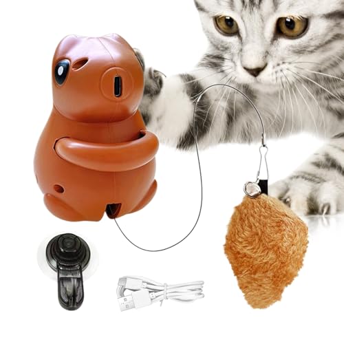 Bkljkf Eichhörnchenspielzeug für Katzen, Eichhörnchen -Katzenspielzeug | Jumping Electronic Cat Toys - Bewegen mit Saugnapfbügel, Haustierversorgungen für Langeweile Hilfsaktivitäten im Innenbereich Bkljkf Eichhörnchenspielzeug für Katzen, Eichhörnchen -Katzenspielzeug | Jumping Electronic Cat Toys - Bewegen mit Saugnapfbügel, Haustierversorgungen für Langeweile Hilfsaktivitäten im Innenbereich von Bkljkf