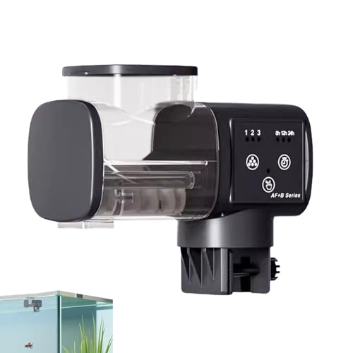 Bkljkf Fischfutterautomat - Aquarium Fischfütterungsautomat,Wasserdichter Intelligenter Automatischer Futterautomat Für Schildkröten Teich Mit Gemüsefütterung Und Wiederaufladbar von Bkljkf