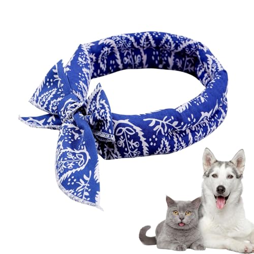 Bkljkf Hund Kühlbandana, Schal Tierhalsband, Verdunstungskühlung Für Katzen Hunde Bei Strandspaziergängen Bkljkf Hund Kühlbandana, Schal Tierhalsband, Verdunstungskühlung Für Katzen Hunde Bei Strandspaziergängen von Bkljkf