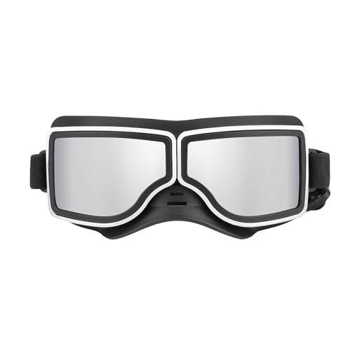 Bkljkf Hundebrille Für Mittelgroße Hunderassen - Schneesichere Schutzbrille Für Haustiere,Anti-Beschlag Sonnenbrille Mit UV-Schutz Für Outdoor-Aktivitäten, Reiten & Autofahren Bkljkf Hundebrille Für Mittelgroße Hunderassen - Schneesichere Schutzbrille Für Haustiere,Anti-Beschlag Sonnenbrille Mit UV-Schutz Für Outdoor-Aktivitäten, Reiten & Autofahren von Bkljkf