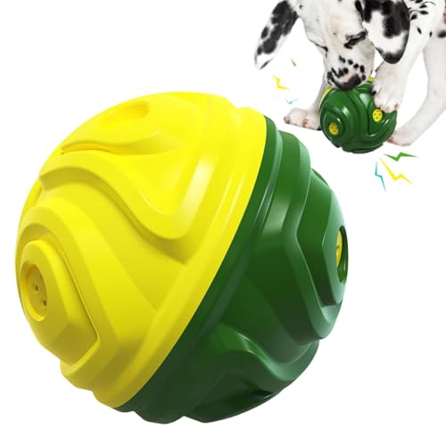 Bkljkf Quietschende Hund kauen Spielzeug, Quietschspielzeug für Hunde - Welpe Harter quietschender Teether Ball - Kreativer robuster Hund kauert Spielzeug für Zuhause, Innenräume, Outdoor, Hof Bkljkf Quietschende Hund kauen Spielzeug, Quietschspielzeug für Hunde - Welpe Harter quietschender Teether Ball - Kreativer robuster Hund kauert Spielzeug für Zuhause, Innenräume, Outdoor, Hof von Bkljkf