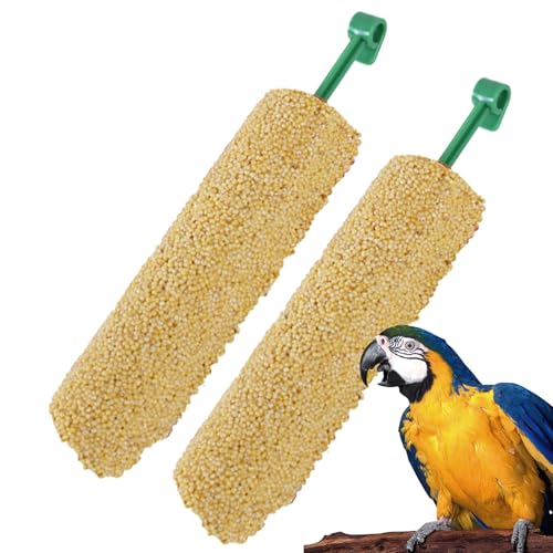 Bkljkf Sittich Leckerbissen - 2 Stück Vogelleckerli Spielzeug,Trainingssnacks Futterbelohnung Futtersuche für Sittiche Conure etc Gesunde Ernährung Bkljkf Sittich Leckerbissen - 2 Stück Vogelleckerli Spielzeug,Trainingssnacks Futterbelohnung Futtersuche für Sittiche Conure etc Gesunde Ernährung von Bkljkf