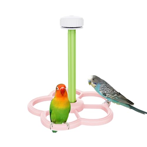 Bkljkf Vogel Sitzstangen Für Vogelkäfig | Spielplatz Mit Windmühle Für Vögel | Interaktiver Vogelkäfig Spielstand Für Papageien, Sittiche Und Kanarienvögel Zur Krallenpflege von Bkljkf