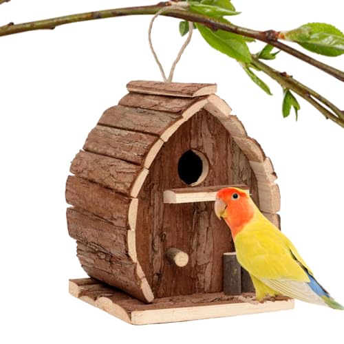 Bkljkf Vogelhäuser für draußen - Vogelnistkasten Aus Holz | Holz Vogelhaus Futterspender Rustikales Design für Garten Balkon Baum Terrasse Deko Bkljkf Vogelhäuser für draußen - Vogelnistkasten Aus Holz | Holz Vogelhaus Futterspender Rustikales Design für Garten Balkon Baum Terrasse Deko von Bkljkf