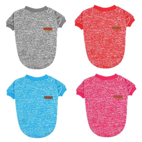 4pcs Hund Sweatshirts für kleine Hunde weicher und bequemer Hund Sweater mit Ärmeln Winterpupfzubehör Pullover Pack für kleine Hunde Katzenliebhaber Geschenke 4pcs Hund Sweatshirts für kleine Hunde weicher und bequemer Hund Sweater mit Ärmeln Winterpupfzubehör Pullover Pack für kleine Hunde Katzenliebhaber Geschenke von Blablablalu