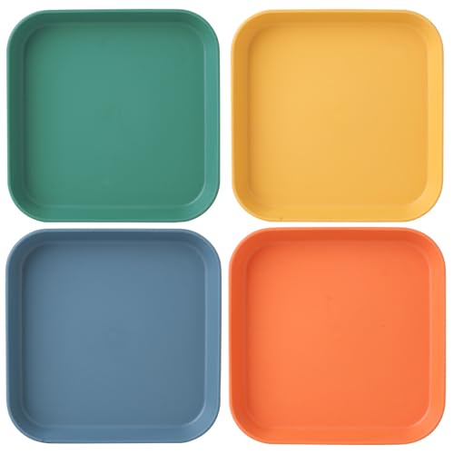 Blablablalu 4pcs Katzenplatten, 6 Zoll Quadrat 4 Farbkatzenteller für nasse Lebensmittel/Trockenfutter, waschbarer wiederverwendbarer PP -Schale, Ersatzschalen für Innenkatzen Blablablalu 4pcs Katzenplatten, 6 Zoll Quadrat 4 Farbkatzenteller für nasse Lebensmittel/Trockenfutter, waschbarer wiederverwendbarer PP -Schale, Ersatzschalen für Innenkatzen von Blablablalu