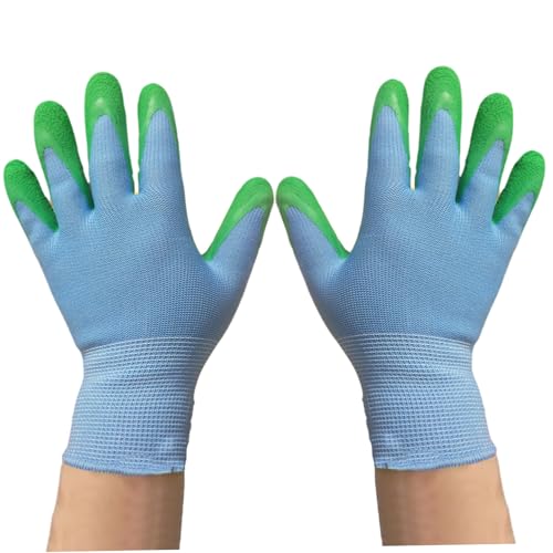 Blablablalu Bite-Proof-Handschuhe für 6-12 Jahre alte Kinder 7, 5-Zoll-Latex-Tierhandling Handhabung für Eidechsen, Papageien und mehr schützende Thron-Proof-Gartenarbeit für Rose, Cactus & More Bite von Blablablalu