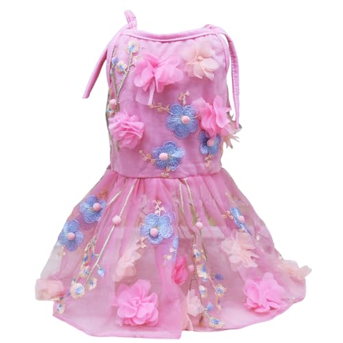 Hundekleid Blume bestickte Mädchen Hundekleidung mit Spitze und Krawatte auf beiden Seiten entzückende und Bequeme Haustierkleidung für Foto, Kleider Hundekleid Blume bestickte Mädchen Hundekleidung mit Spitze und Krawatte auf beiden Seiten entzückende und Bequeme Haustierkleidung für Foto, Kleider von Blablablalu