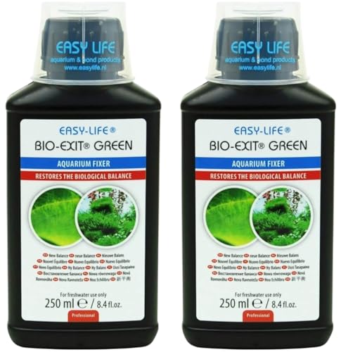 Easy Life Bio Exit Green 2er Pack – 2X 250 ml biologische Behandlung gegen Algen im Aquarium, schonend für Fische & Pflanzen Easy Life Bio Exit Green 2er Pack – 2X 250 ml biologische Behandlung gegen Algen im Aquarium, schonend für Fische & Pflanzen von Blackcup