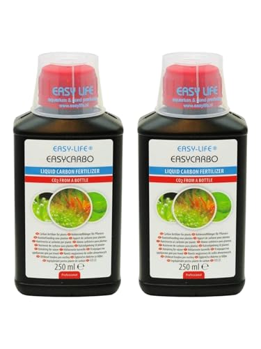 Easy Life EasyCarbo 2er Set – 250 ml Kohlenstoffdünger für Aquarienpflanzen, fördert gesundes Pflanzenwachstum, einfache Dosierung, hochwirksame Pflege für sattes Grün Easy Life EasyCarbo 2er Set – 250 ml Kohlenstoffdünger für Aquarienpflanzen, fördert gesundes Pflanzenwachstum, einfache Dosierung, hochwirksame Pflege für sattes Grün von Blackcup