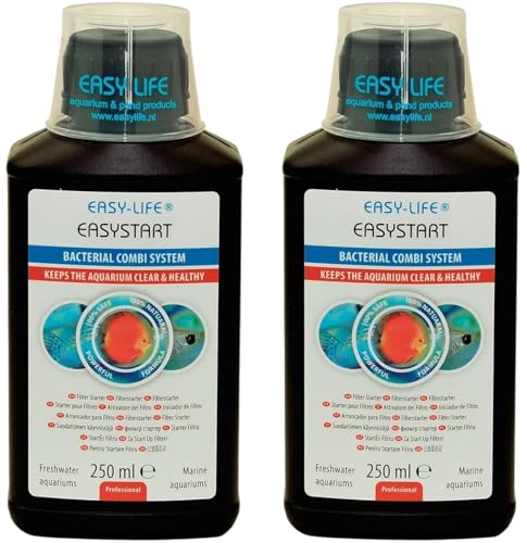 Easy Life EasyStart 2er Pack – 2X 250 ml Biologische Bakterienkultur für Aquariumfilter, beschleunigt Filteraufbau, unterstützt klares Wasser, sicher für Fische und Pflanzen Easy Life EasyStart 2er Pack – 2X 250 ml Biologische Bakterienkultur für Aquariumfilter, beschleunigt Filteraufbau, unterstützt klares Wasser, sicher für Fische und Pflanzen von Blackcup