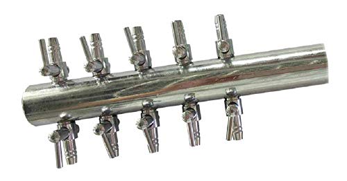 Blagdon 10-Wege-Metallauslass für die Teich-Oxygenator 1800 und 2400 Modelle, Silber von Blagdon