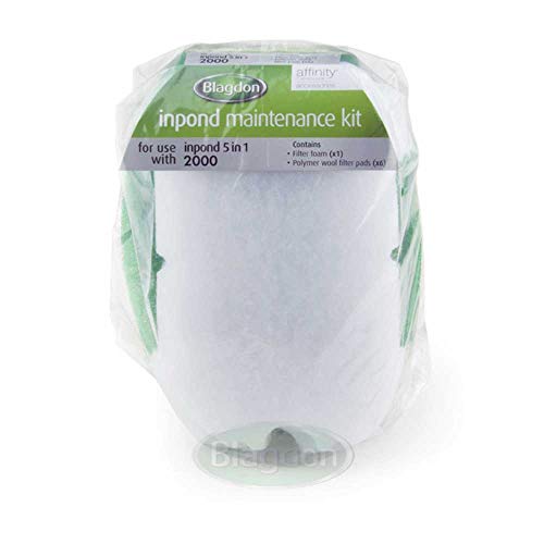 Blagdon Inpond 5-in-1 2000 Wartungsset, Filterschaum und Polymerwoll-Filterpad für den Inpond 5-in-1 2000 Filter von Blagdon
