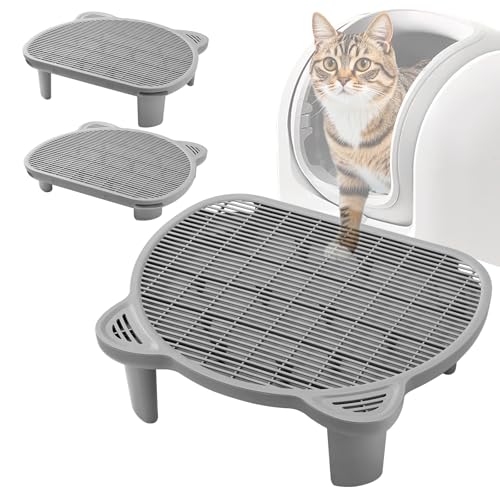 Blata Katzenstreu Auffangrampe für Hochstreu Roboter, Katzentoilette für selbstreinigende Katzentoilette, Katzentreppe für alte Katze oder Kätzchen, Grau, Groß, für Katzenbesitzer aller Altersgruppen Blata Katzenstreu Auffangrampe für Hochstreu Roboter, Katzentoilette für selbstreinigende Katzentoilette, Katzentreppe für alte Katze oder Kätzchen, Grau, Groß, für Katzenbesitzer aller Altersgruppen von Blata
