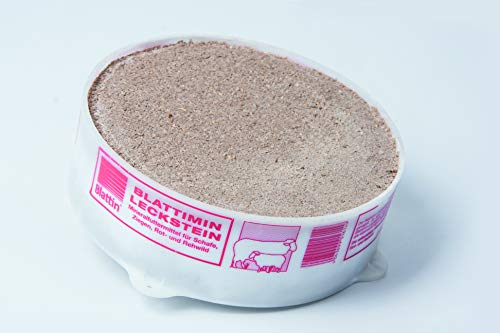 Leckstein Leckschale Mineralstoff Schafe Ziegen und Wild 2 kg 1-10 Stück (6 Stück) von Blattimin