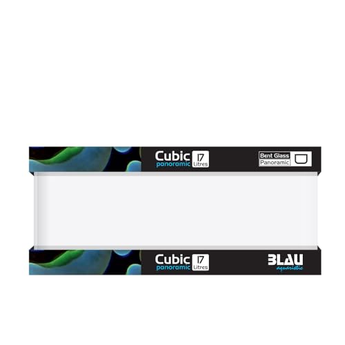 Blau Aquaristic Cubic Nano Flachbecken 17 Liter 45x24x16 cm, Glas, Terrarium für Wirbellose, Garnele von Blau Aquaristic