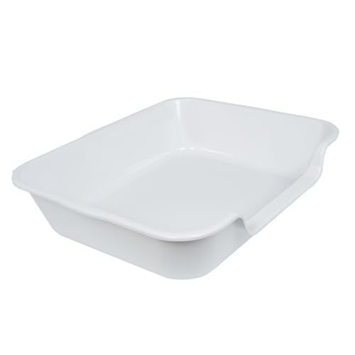 Blaucasa Extra große Hundetoilette (ABS-Material), Jumbo-Katzentoiletten mit niedrigem Einstieg für mehrere Kätzchen, große Katzen, haustiersicheres Töpfchen für den Innenbereich, Hellgrau, 61 x 50,8 von Blaucasa