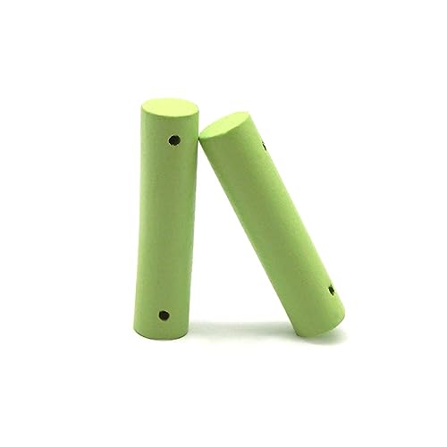 20 Stück 150x15mm Vogelleiter-Brückenspielzeug,Vogelleiter aus Holz Lose Leiter Kletterholz Bunte Runder Holzstab Käfigzubehör zum Vögel Holzleiterbrücke Schaukel Hängematte,Hellgrün von Blausky