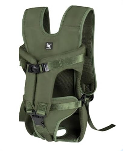 Hunderucksack für Mittlere Hunde, Verstellbar und Leicht, Ideal zum Wandern, Radfahren, Reisen und CampingSMLXL (Army Green,S) von BlazeNex