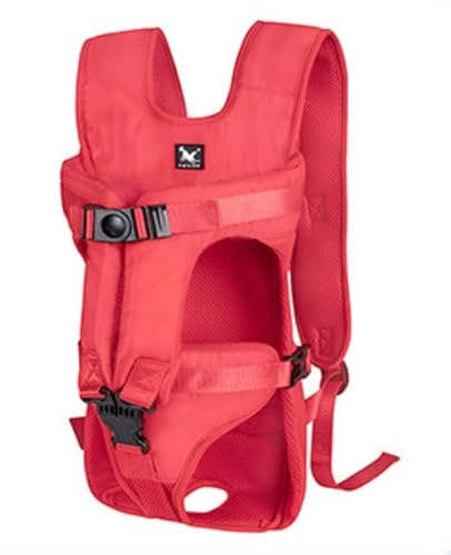 Hunderucksack für Mittlere Hunde, Verstellbar und Leicht, Ideal zum Wandern, Radfahren, Reisen und CampingSMLXL (Red,L) von BlazeNex