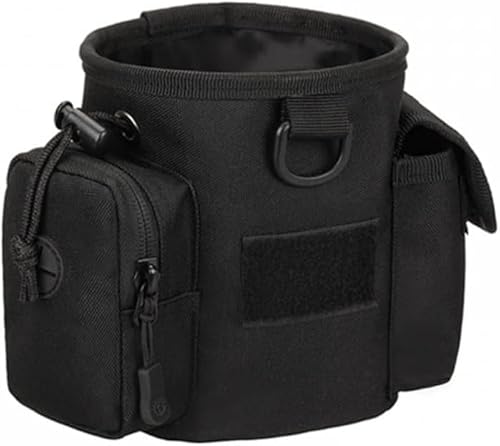 Outdoor-Hundetrainingsgürteltasche mit Futterfach – tragbare Trainingsgürteltasche für Haustiere, ausreichend groß, multifunktional, ideal für Spaziergänge mit dem Hund und Outdoor-Aktivitäten (BLACK) von BlazeNex