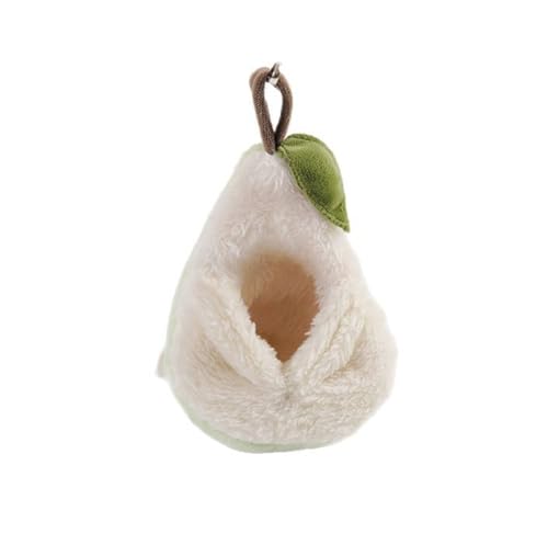 Plüsch-Versteck in Birnenform für Hamster – bequemes Bett zum Schlafen, weiche Wohnung (Mäuse, Wüstenmaus, Goldbär, Degu, Meerschweinchen, Zwergkaninchen) – sicherer Komfort, warmes Design, Zugang von BlazeNex