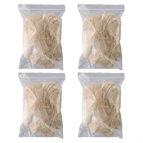 BlesConi Hanfseil-Nistmaterial für Wildvögel, gemischte Einstreu für Kolibris, Wellensittiche, Papageien, Finken, Kanarienvögel, warm, 4 Stück BlesConi Hanfseil-Nistmaterial für Wildvögel, gemischte Einstreu für Kolibris, Wellensittiche, Papageien, Finken, Kanarienvögel, warm, 4 Stück von BlesConi