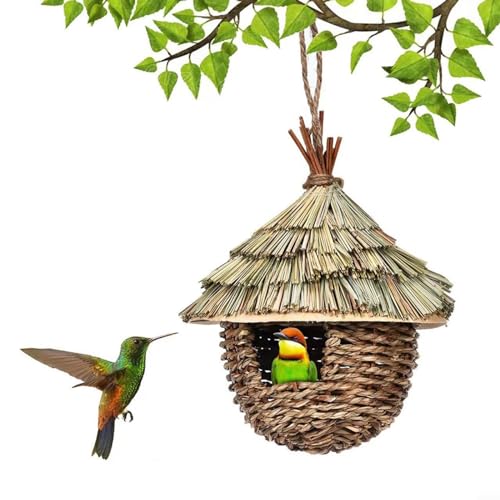 BlissfulAbode Handgefertigter Vogelkäfig zur Gartendekoration – ideales Vogelhaus für Ihre gefiederten Freunde und stilvolles Herzstück für Ihr Haus oder Ihren Garten (17 x 22 cm) von BlissfulAbode