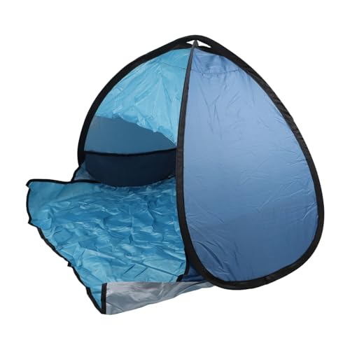 UV-Schutz, Haustierzelt, automatisch, mit Schnellaufbau, für Erkundungen im Freien (doppelt blau) von BlissfulAbode